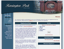 Tablet Screenshot of kensingtonpk.com
